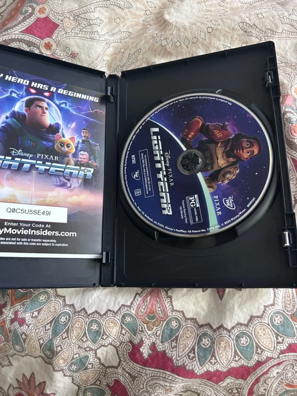 Disney Lightyear DVD box is torn
